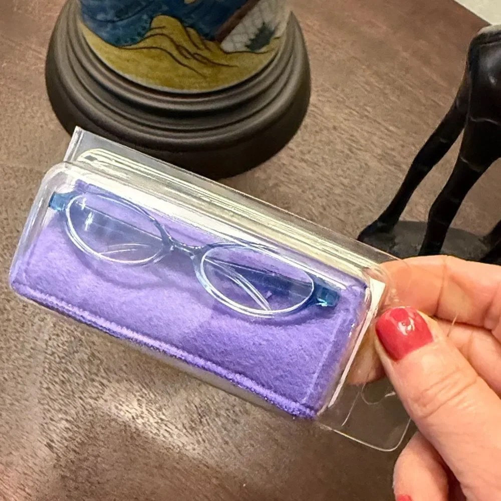 American Girl Two-Tone Glasses & Case Purple/Blue - Item G1753-New in packaging
